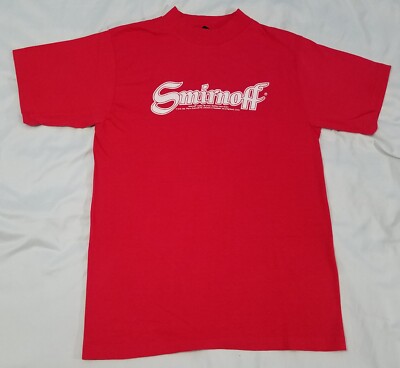 Vintage 1979 Smirnoff Vodka shirt size LARGE single stitch medium