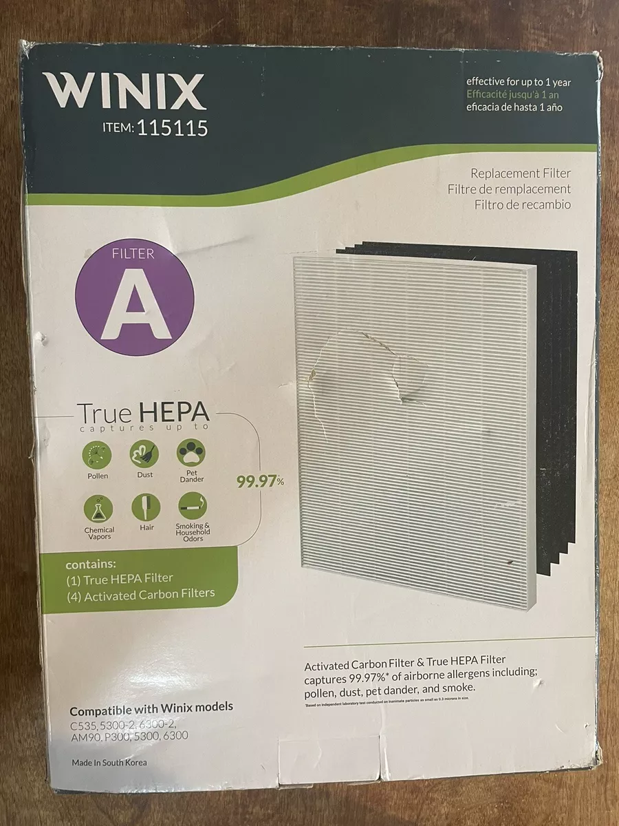 Winix Air Purifier Cleaner Replacement Filter True HEPA open box