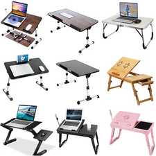 Portable Laptop Desk Foldable Lap Bed Tray 360° Adjustable Table Stand Sofa US