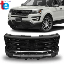 For Ford Explorer 2016-2017 Front Bumper Grille Glossy Black FO1200578