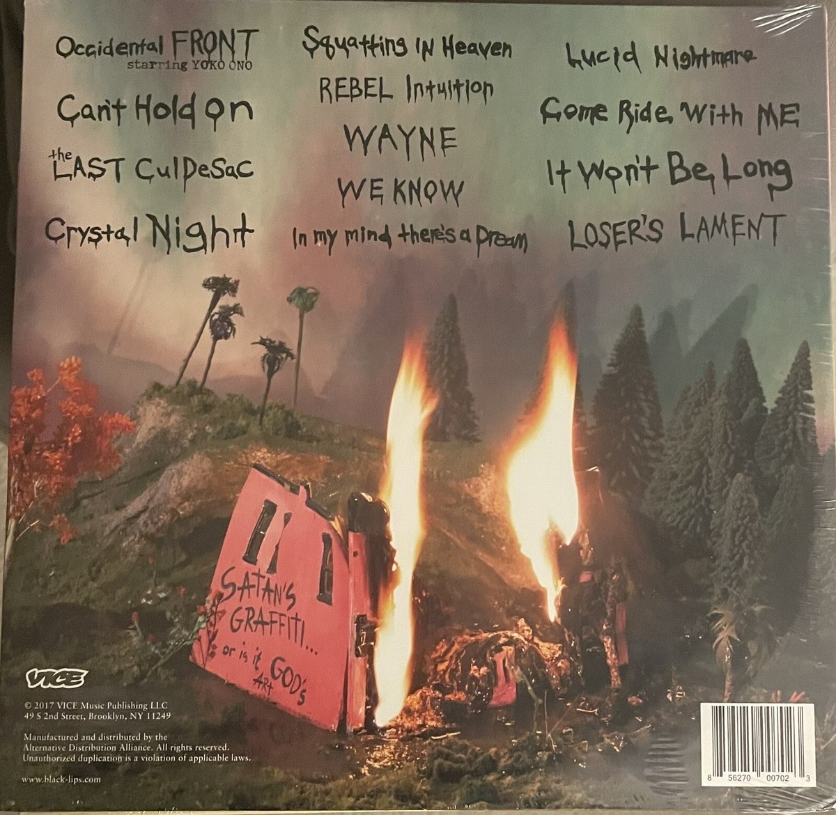 米2LP Black Lips Satans Graffiti Or Gods Art? FIRELP604 Fire Records /00520 Black Lips – Satan's Graffiti or God's Art – FIRE RECORDS