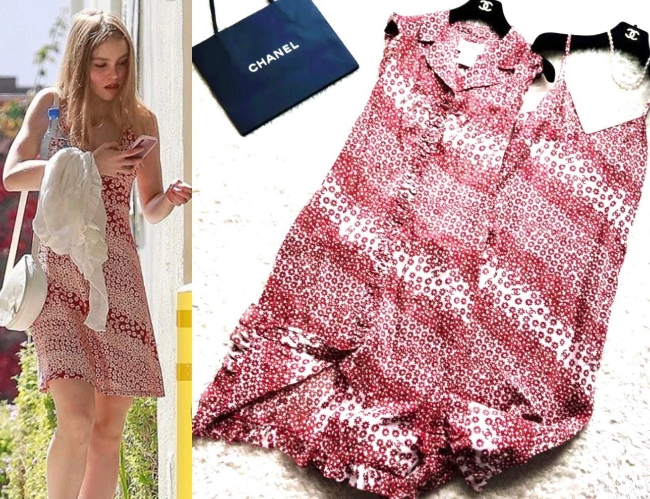 Giacca lunga copricostume rossa nuova Chanel vintage 2003 2023 34 36 38 2 4 6 top M S