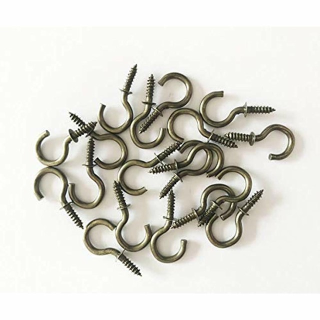 Antique Brass Ceiling Hooks For Hanging Cup Mug 5 8 80 Pack For