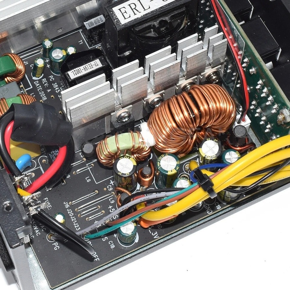 Psu Pc Led New 1000W ATX PC Power Supply LED Fan RGB PSU Silent SATA IDE Gaming 20 ...