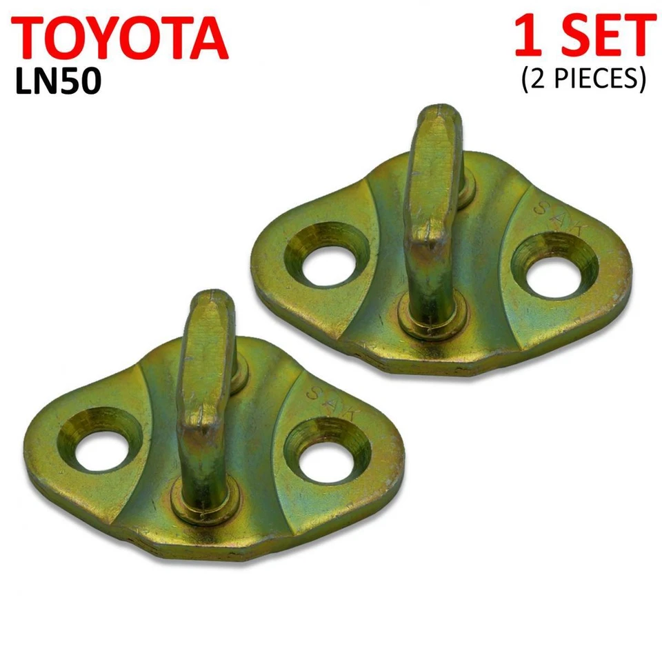 Par de placas conjunto cerradura puerta pestillo golpeador para camioneta Toyota Hilux LN50 LN56 1985 Foto 3 de 4