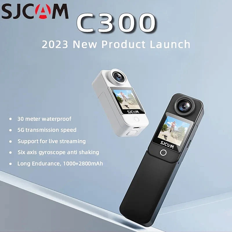SJCAM C300 4K 6-Axis Pocket Action Camera 30FPS 5G/2.4G WiFi Waterproof Sport - Image 2 of 4