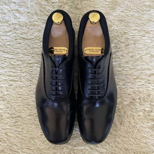 Chaussures habillées mocassins homme PRADA noir/vert UK6,5/US7,5 OCCASION du Japon
