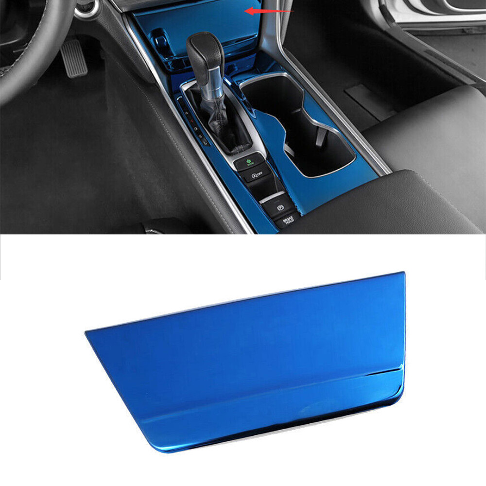 For Honda Accord 10th 2018-2022 Blue Titanium Console Cigarette Lighter  Panel 1*