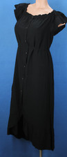 Loft Dress Button Down in Front Off Shoulder Dress  Size L #H6875