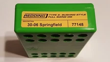 77148 REDDING TYPE-S FULL LENGTH BUSHING SIZING DIE - 30-06 SPRINGFIELD - NEW