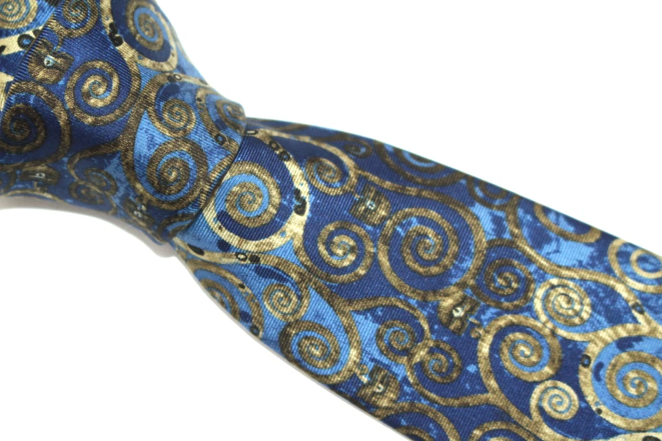 Corbata de seda FOX & CHAVE hecha en Italia F80474 Foto 3 de 4