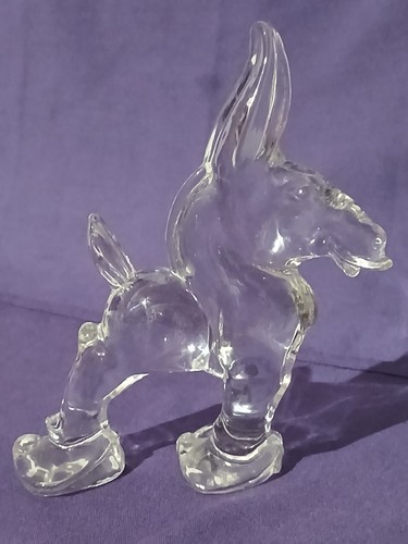 Heisey Clear Glass Mule