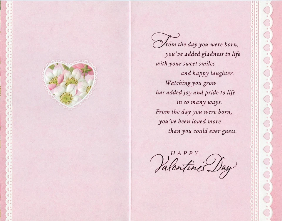 Loving VALENTINE'S DAY Card FOR GRANDDAUGHTER, Special Flowers by Hallmark +✉ - Image 2 of 4