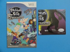 NINTENDO WII PHINEAS & FERB ACROSS 2ND DIMENSION INSTRUCTION MANUAL **NO GAME**