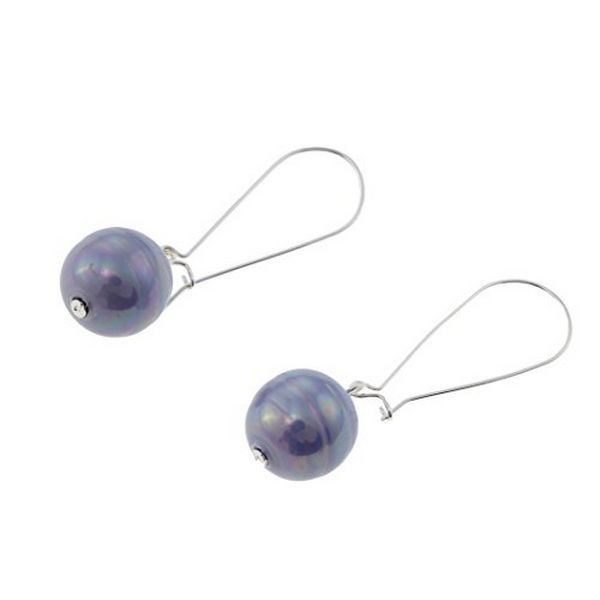 Idée cadeau femme bijou St Valentin : boucles d'oreilles acier et perle