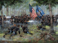 Maritato Signed Civil War Art Print Brothers of War Iron Brigade Gettysburg