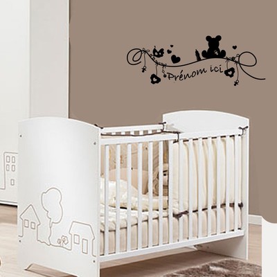 Sticker Baby Room Kids Pooh Name Your Choice 15x40 Cm 30x80 Cm Ebay