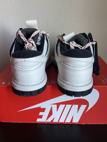 NIKE AIR DUNK LOW JUMBO PHANTOM/PHANTOM-BLACK SNEAKERS SHOSE SIZE 9 FB8894-002 - Picture 5 of 12