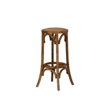 Home Décor Tampa Walnut Backless Bar Stool,