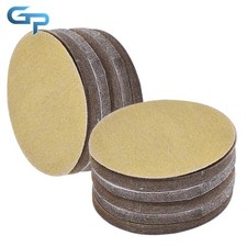 NO-Hole 100 Pack 5" 240 Grit Disc Hook Loop Pads Sanding Discs Flocking