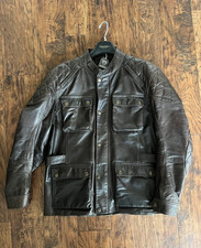 Giacca moto Triumph marrone come pantera o trail master style