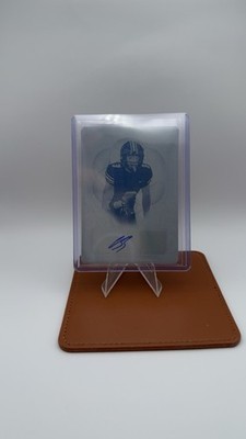 2024 Leaf Trinity Steel Luther Burden #S-LB1 Printing Plate Cyan /1 (AU, RC)