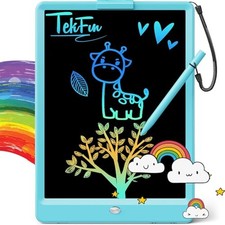 LCD Writing Tablet for Kids, 10-inch Coloring Drawing Pad, 7"W x 9.8"H Blue