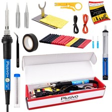 60W Electric Soldering Iron Welding Gun Tool Kit Solder Wire Desoldering Pump US
