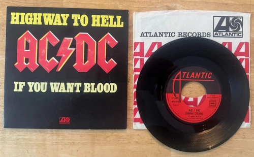 45 7" FRENCH SP ACDC AC/DC HIGHWAY TO HELL