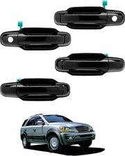 Exterior Door Handle Set (4PCS), Compatible with 2003-2009 Kia Sorento, 