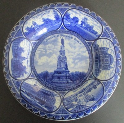 Early 20th Century Souvenir Rowland Marsellus Plate Bridgeport Connecticut