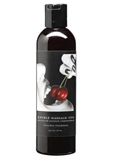 Earthly Body Cherry Edible Massage Oil - 8 oz
