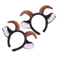 2 Pcs Animal Ears for Women Costume Accessories Cute Plush Hairband Headband