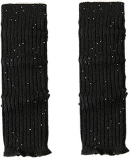 Leg Warmers Women Knit Boot Socks W/ Ruffle Sequin Soft Accessories Cosplay