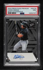 2024 Leaf Press Pass Premium 21/199 Caden Bodine #BA-CB1 PSA 9 MINT Auto 8d2