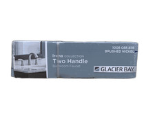 Glacier Bay Irena 8 in. Widespread 2-Handle Bathroom Faucet in Brushed Nickel