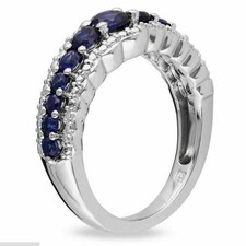 Blue Fashion Woman Ring Size 6-10 Wedding Party Sapphire Jewelry
