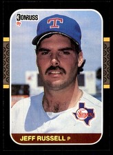 Jeff Russell 1987 Donruss #550 Texas Rangers MLB READ FREE SHIPPING AutographDen