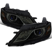 for Chevy Impala 2014 2020 Halogen Projector Headlights Pair Black Smoke