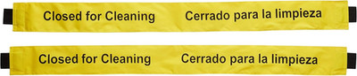 Restroom Closed for Cleaning Sign with Magnetic Ends (2 Pack) English & Spanish