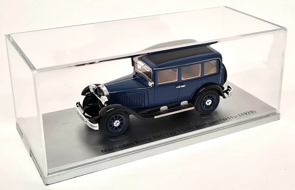 Kess 1/43 Mercedes Benz 260 Typ 10/50 Stuttgart W11 1929 Blue/Black Model Car - Image 3 of 4