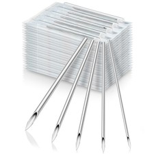 100 Mix Body Piercing Needle Sizes 12g, 14g, 16g, 18g and 20g 20 pcs each 