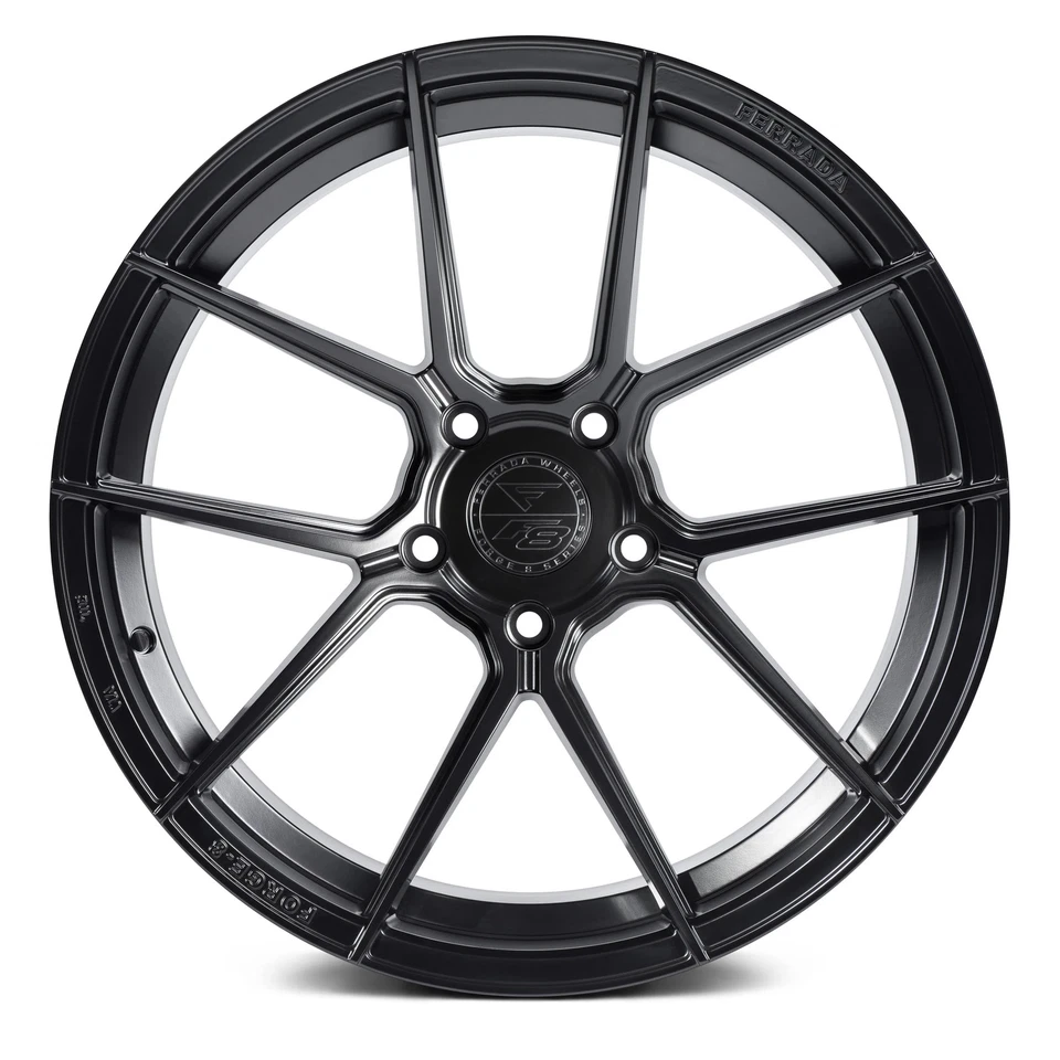 Ferrada FORGE-8 FR8 Wheels 20x10 (28, 5x112, 66.56) Black Rims Set of 4 Foto 2 de 4