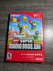 New Super Mario Bros. Wii (Nintendo Wii, 2009) Disc & Case (NO MANUAL) TESTED