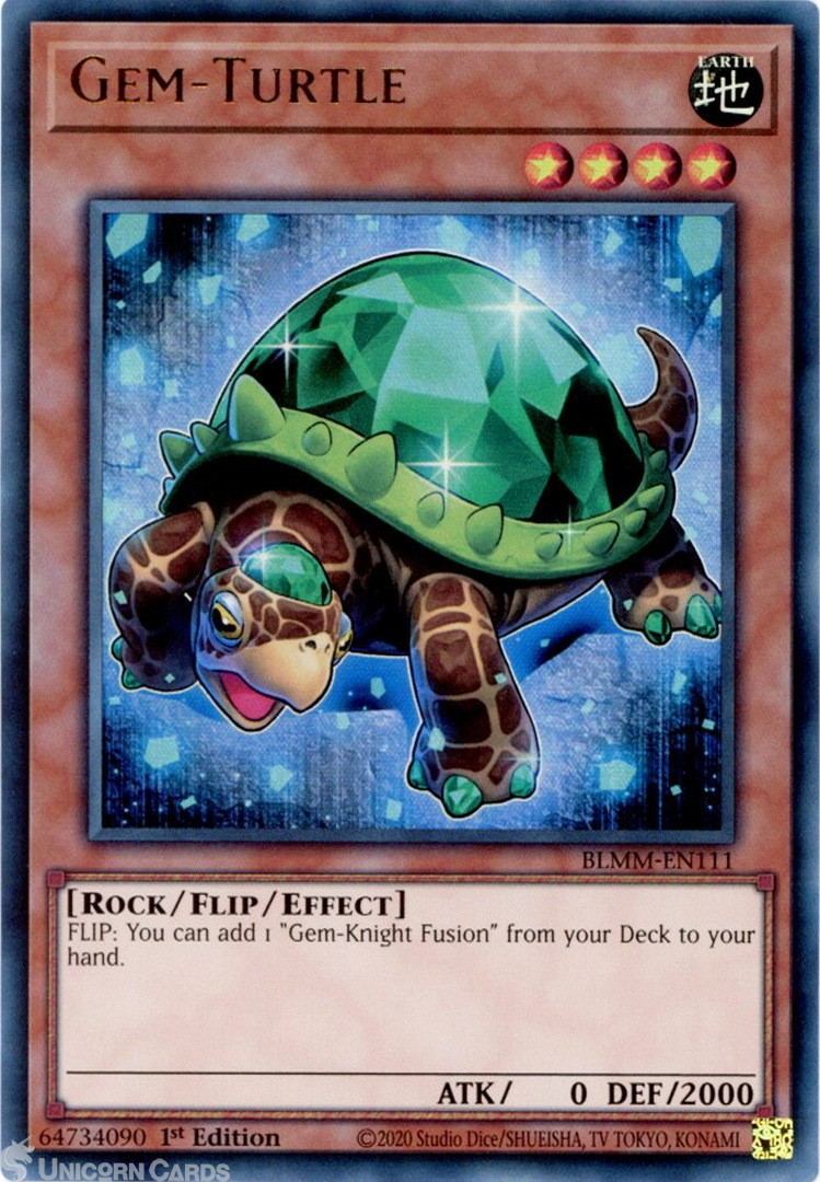 BLMM-EN111 Gem-Turtle : Ultra Rare 1st Edition Mint YuGiOh Card