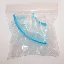 100 ASST 50 SMALL 50 MEDIUM TATTOO INK CAP CUPS + BLUE HOLDER KIT