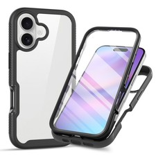 For iPhone 18 Air 17 Pro Max Full Body Case Cover with Built-in Screen Protector
