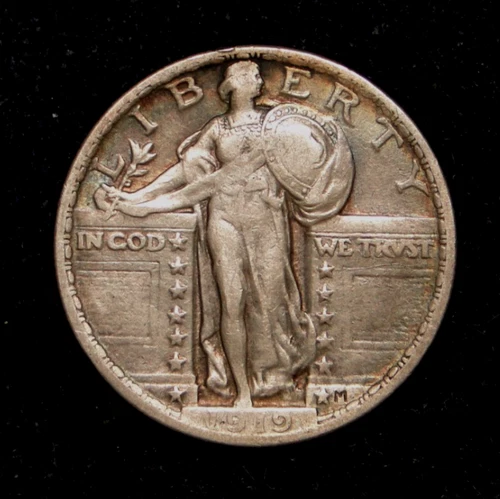 1919 STANDING LIBERTY QUARTER OLD US TYPE COIN