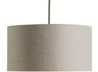 Easy Fit Linen Lampshade Oatmeal 35cm Habitat