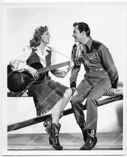 o10554 1947 orig photo Mary Dugan & Jack Leonard film Swing the Western Way orp-